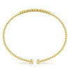 14K Yellow Gold Bujukan Cuff Bracelet with Diamond Stations - BG4118-62Y45JJ-Gabriel & Co.-Renee Taylor Gallery