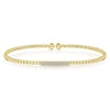 14K Yellow Gold Bujukan Cuff Bracelet with Diamonds - BG4119-62Y45JJ-Gabriel & Co.-Renee Taylor Gallery