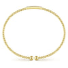 14K Yellow Gold Bujukan Cuff Bracelet with Diamonds - BG4119-62Y45JJ-Gabriel & Co.-Renee Taylor Gallery