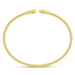 14K Yellow Gold Bujukan Split Cuff Bracelet with Diamonds - BG4120-62Y45JJ-Gabriel & Co.-Renee Taylor Gallery
