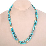 18K "Flora" Persian Turquoise Necklace - BN-286