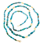 18K "Flora" Persian Turquoise Necklace - BN-286-Alex Sepkus-Renee Taylor Gallery