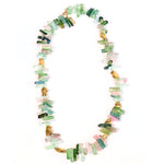 18K and Pink/Green Tourmaline "Fable Animals and Strange Characters" Beaded Necklace - BN-A24