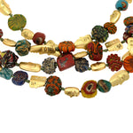 18K "The Big Sleep" Ancient Roman/Persian Mosaic Beads Necklace - BN-F124-Alex Sepkus-Renee Taylor Gallery