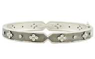 Iconic Clover Hinge Bangle - VFPYZB07-H-Freida Rothman-Renee Taylor Gallery