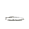 Heishi Silver Bracelet with 4mm Silver Beads, and White Enamel - BU900698WHXUM-John Hardy-Renee Taylor Gallery