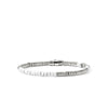 Heishi Silver Bracelet with 4mm Silver Beads, and White Enamel - BU900698WHXUM-John Hardy-Renee Taylor Gallery