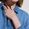 Heishi Silver Bracelet with 4mm Silver Beads, and White Enamel - BU900698WHXUM-John Hardy-Renee Taylor Gallery