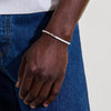 Heishi Silver Bracelet with 4mm Silver Beads, and White Enamel - BU900698WHXUM-John Hardy-Renee Taylor Gallery
