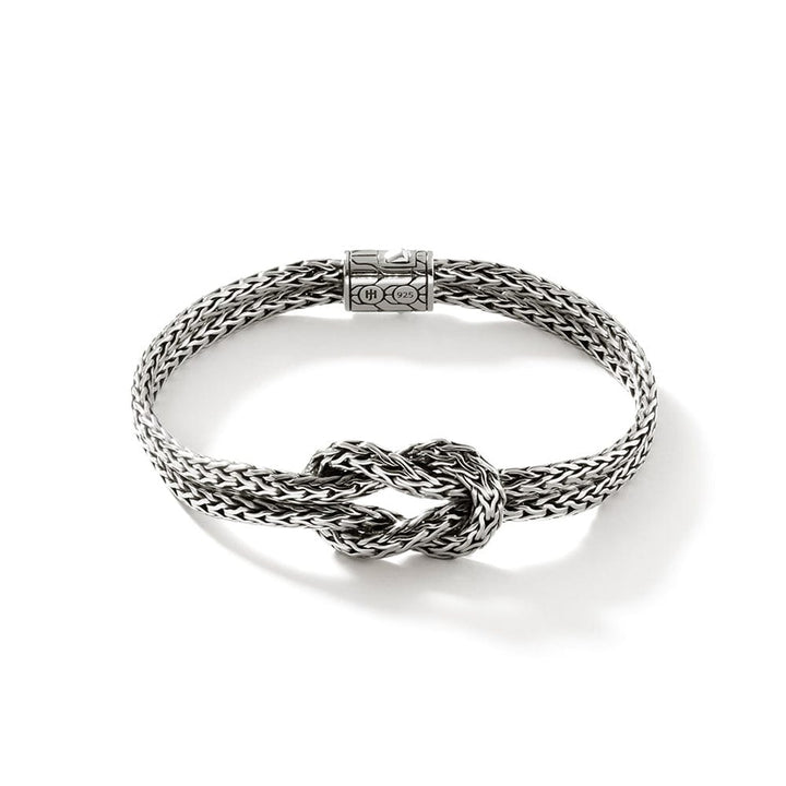 Classic Chain Silver "Love Knot" Manah Bracelet - BU900989X-John Hardy-Renee Taylor Gallery