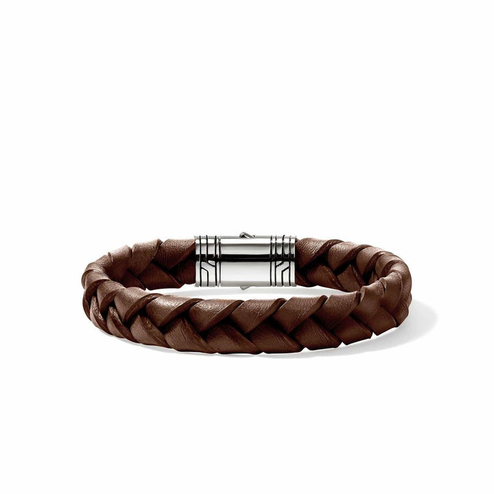 Leather Bracelet, Sterling Silver - BU986577BR-John Hardy-Renee Taylor Gallery