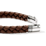 Leather Bracelet, Sterling Silver - BU986577BR-John Hardy-Renee Taylor Gallery