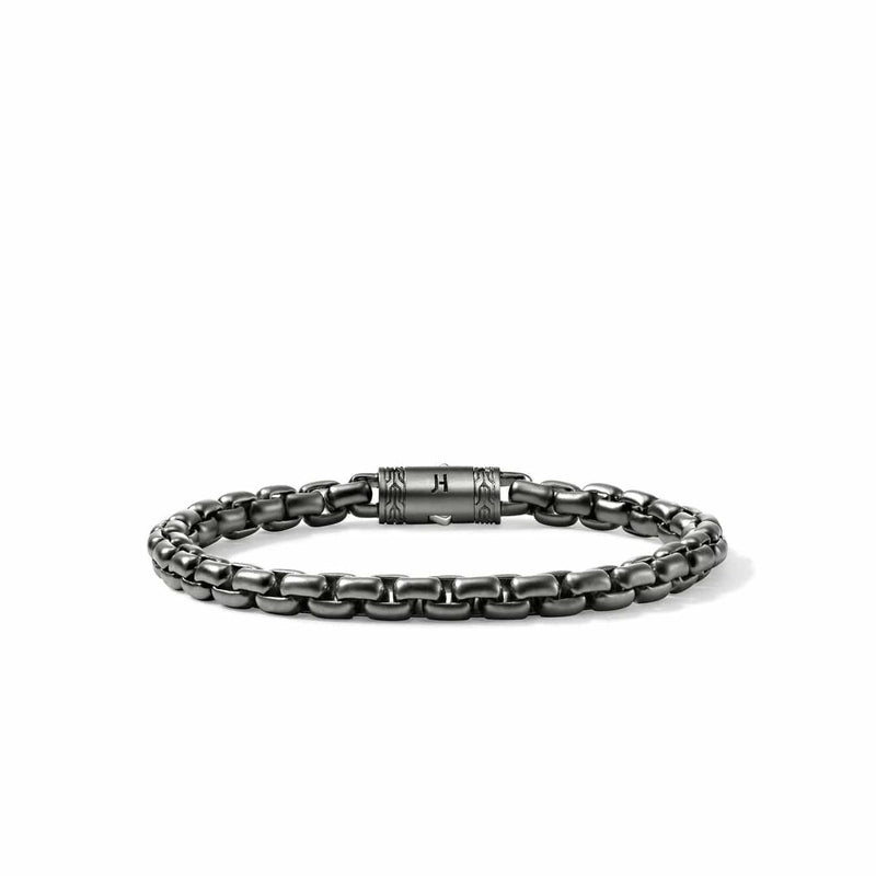 Box Chain Bracelet, Dark Silver, 6MM - BU98805SMBRD-John Hardy-Renee Taylor Gallery