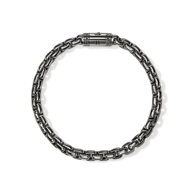Box Chain Bracelet, Dark Silver, 6MM - BU98805SMBRD-John Hardy-Renee Taylor Gallery