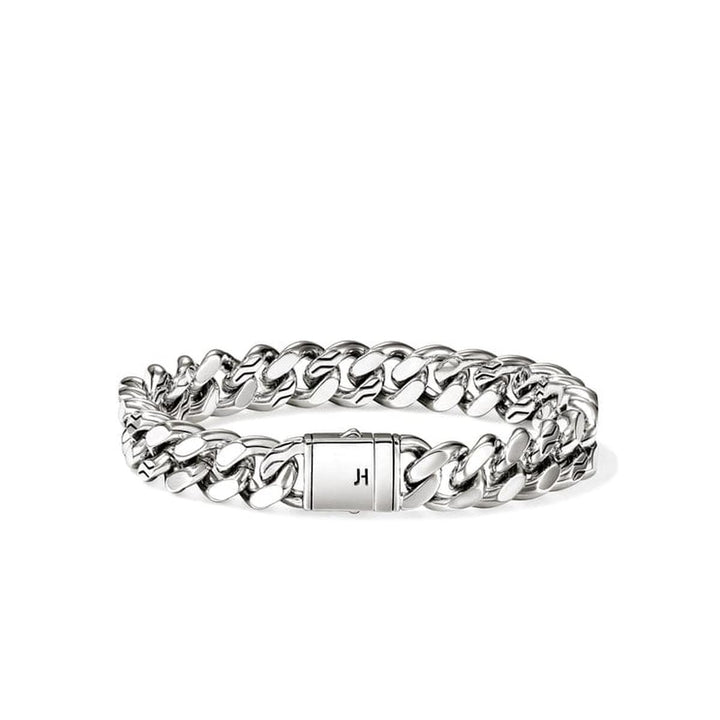 Chain's Curb Silver 11mm Curb Link Bracelet with Pusher Clasp - BU98817X-John Hardy-Renee Taylor Gallery
