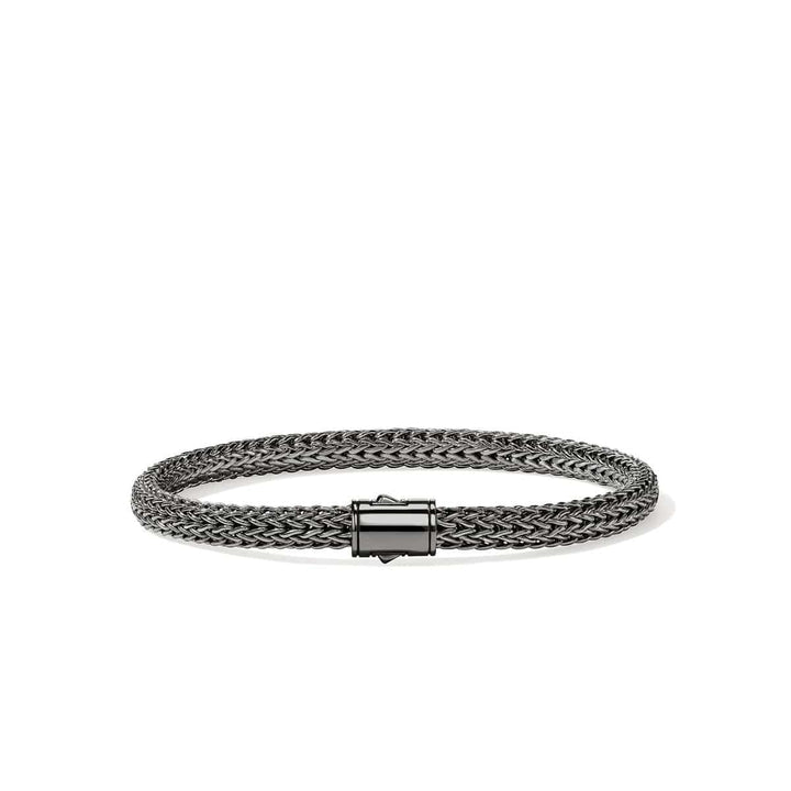 5mm Icon Dark Silver Bracelet - BU990096BRD-John Hardy-Renee Taylor Gallery
