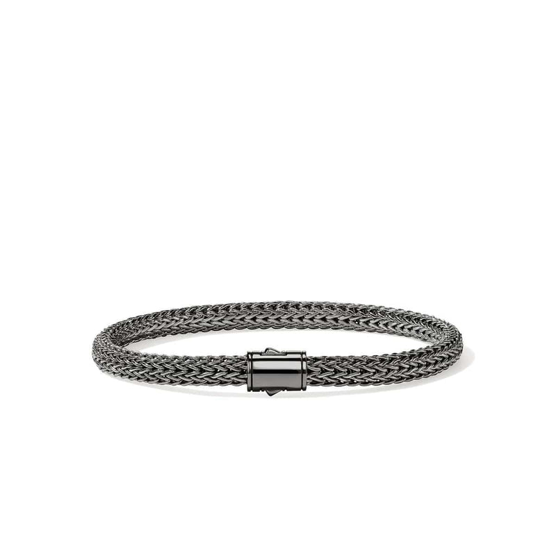 5mm Icon Dark Silver Bracelet - BU990096BRD-John Hardy-Renee Taylor Gallery
