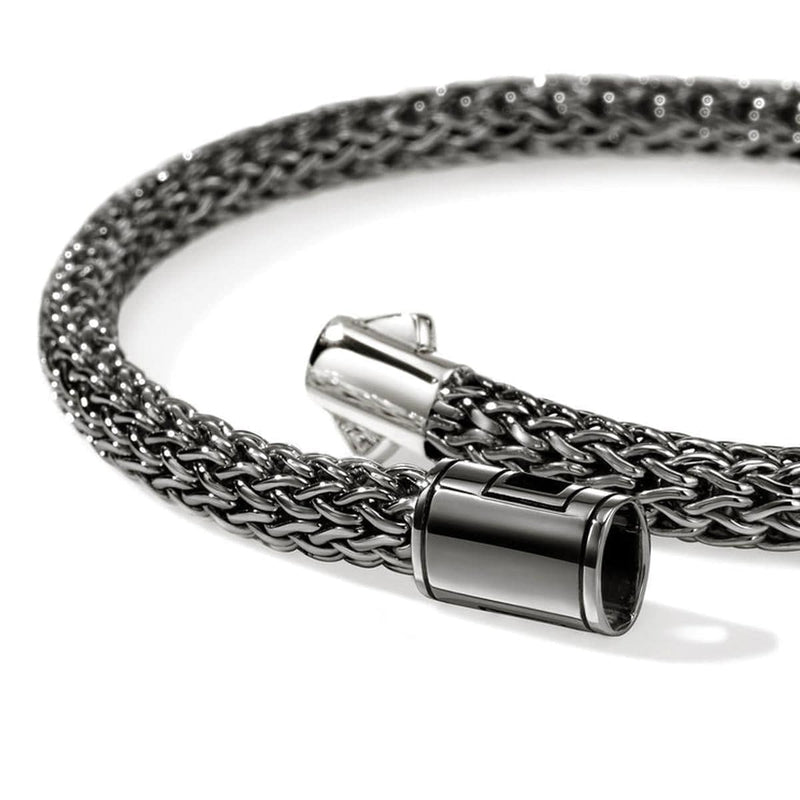 5mm Icon Dark Silver Bracelet - BU990096BRD-John Hardy-Renee Taylor Gallery