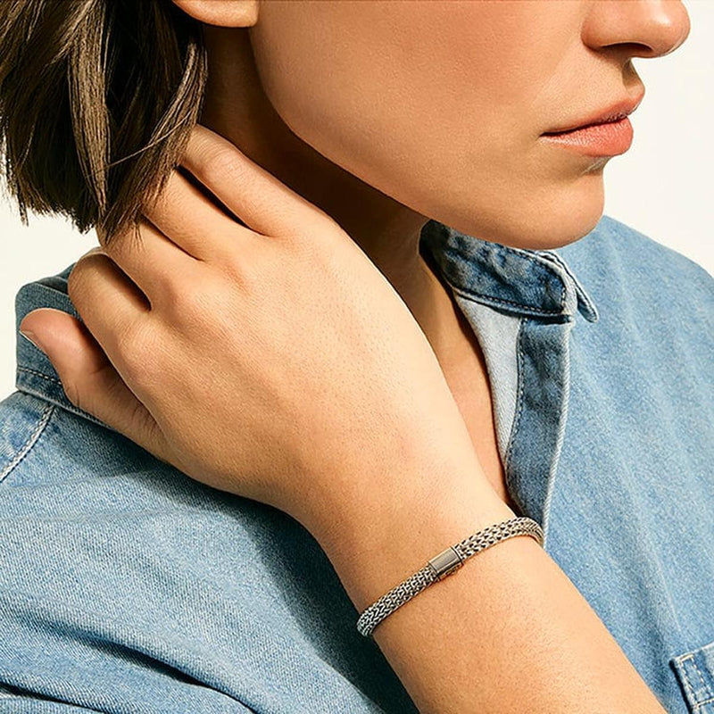 5mm Icon Sterling Silver Bracelet - BU990096-John Hardy-Renee Taylor Gallery