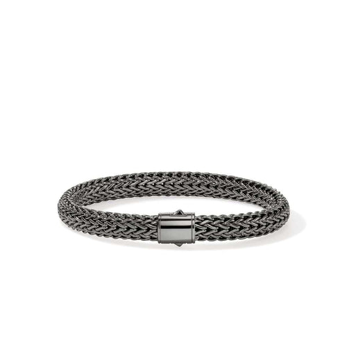 7.5mm Icon Dark Silver Bracelet - BU990400BRD-John Hardy-Renee Taylor Gallery