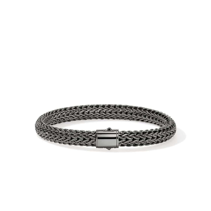 7.5mm Icon Dark Silver Bracelet - BU990400BRD-John Hardy-Renee Taylor Gallery