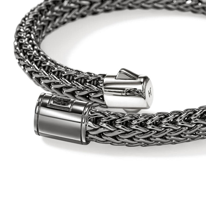 7.5mm Icon Dark Silver Bracelet - BU990400BRD-John Hardy-Renee Taylor Gallery