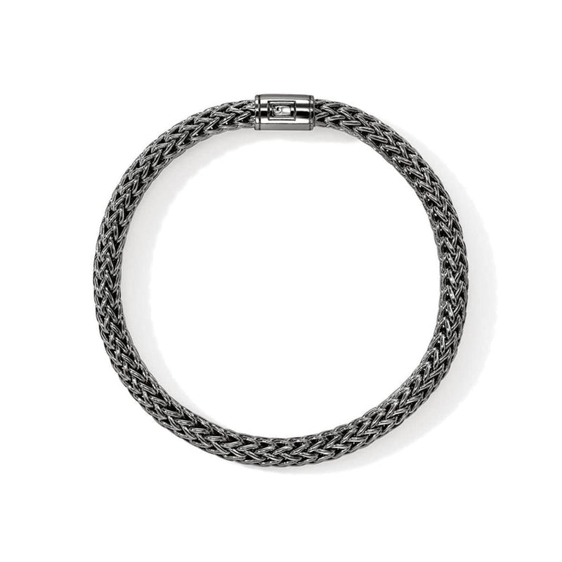 7.5mm Icon Dark Silver Bracelet - BU990400BRD-John Hardy-Renee Taylor Gallery