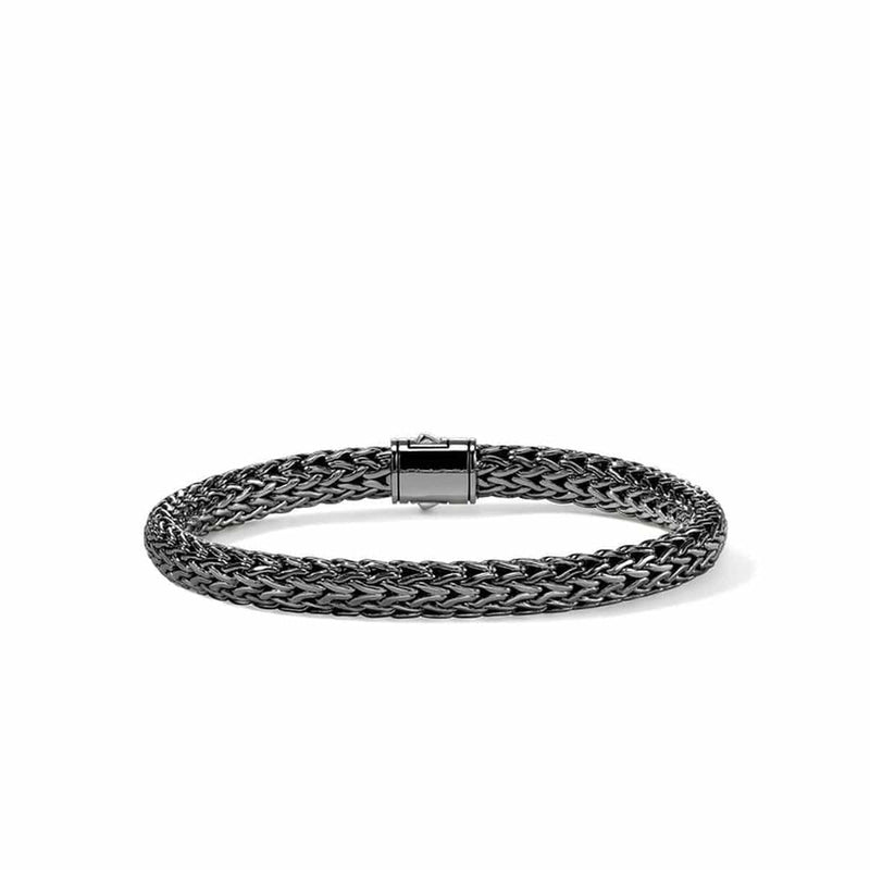 6.5mm Icon Dark Silver Bracelet - BU990904BRD-John Hardy-Renee Taylor Gallery