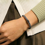 6.5mm Icon Dark Silver Bracelet - BU990904BRD-John Hardy-Renee Taylor Gallery