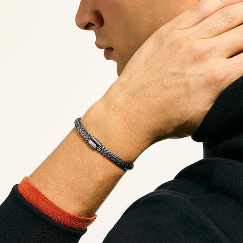 6.5mm Icon Dark Silver Bracelet - BU990904BRD-John Hardy-Renee Taylor Gallery