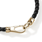 Leather Bracelet, Gold, 5MM - BUGG901250BL-John Hardy-Renee Taylor Gallery