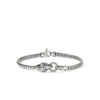 Naga Silver Diamond Pavé with Sapphires Slim Chain Bracelet - BUP603752BSPDIX-John Hardy-Renee Taylor Gallery