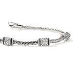 Icon Stud Bracelet, Sterling Silver, Diamonds, 2.5MM - BUP989972DI-John Hardy-Renee Taylor Gallery