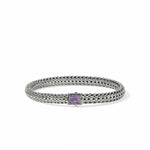 Icon Silver 6.5mm Bracelet w/ Amethyst - BUS9909044AMX-John Hardy-Renee Taylor Gallery