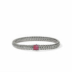 Icon Silver 6.5mm Bracelet w/ Ruby - BUS9909044RBX-John Hardy-Renee Taylor Gallery