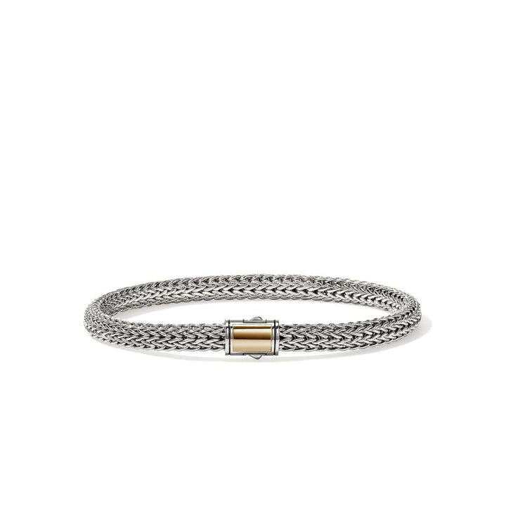 5mm Icon 14K Yellow Gold & Sterling Silver Bracelet - BUZZ990096-John Hardy-Renee Taylor Gallery
