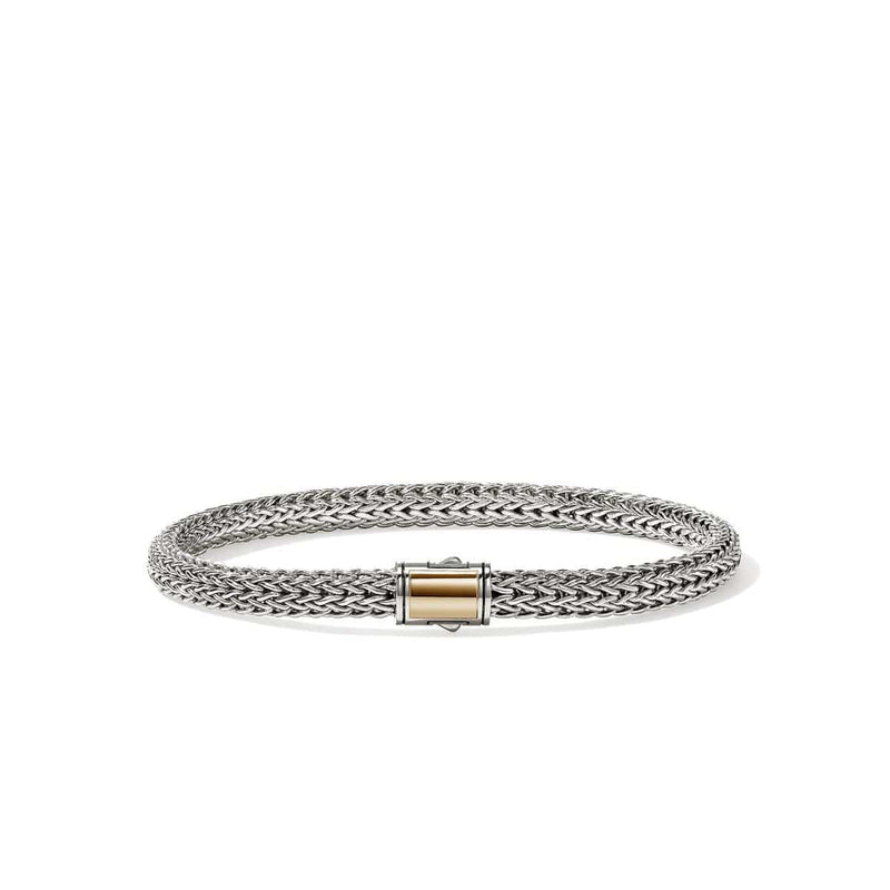 5mm Icon 14K Yellow Gold & Sterling Silver Bracelet - BUZZ990096-John Hardy-Renee Taylor Gallery