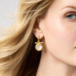 Bamboo Hoop & Charm Earrings-Iridescent Clear Crystal - ER957GIRC00-Julie Vos-Renee Taylor Gallery
