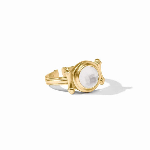 Bamboo Stone Ring-Iridescent Clear Crystal - R234GIRC00-Julie Vos-Renee Taylor Gallery