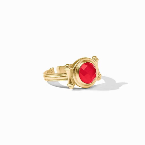 Bamboo Stone Ring-Iridescent Strawberry - R234GIST00-Julie Vos-Renee Taylor Gallery