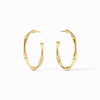 Bamboo Gold Hoop Earrings - HP116G-Julie Vos-Renee Taylor Gallery