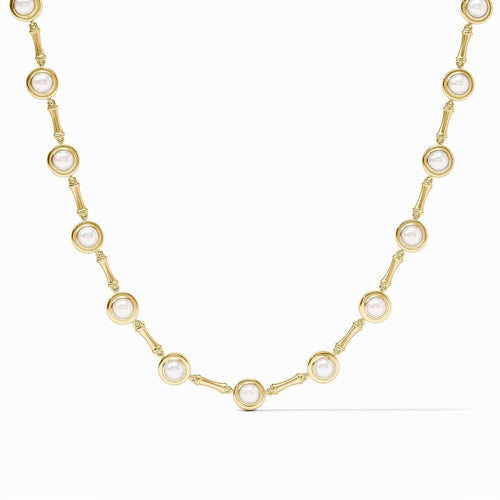 Bamboo Pearl Necklace-Pearl - N543GPL00-Julie Vos-Renee Taylor Gallery