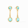 Bamboo Statement Earrings-Iridescent Bahamian Blue - ER959GIBB00-Julie Vos-Renee Taylor Gallery