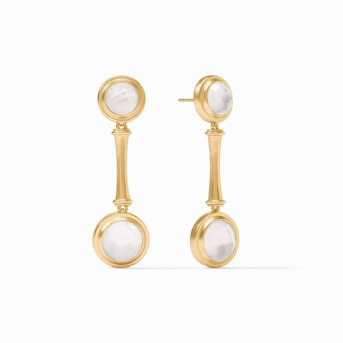 Bamboo Statement Earrings-Iridescent Clear Crystal - ER959GIRC00-Julie Vos-Renee Taylor Gallery