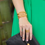 Bamboo Gold Bracelet - BL238G00-Julie Vos-Renee Taylor Gallery