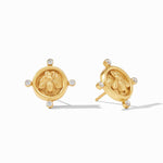 Bee Cameo Stud Earrings - ER804GCZ00-Julie Vos-Renee Taylor Gallery