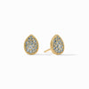 Pave Teardrop Stud Earrings-Aquamarine Blue - ER1043GBQ00-Julie Vos-Renee Taylor Gallery