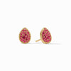Pave Teardrop Stud Earrings-Ruby Red - ER1043GRR00-Julie Vos-Renee Taylor Gallery