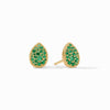 Pave Teardrop Stud Earrings-Emerald Green - ER1043GEG00-Julie Vos-Renee Taylor Gallery