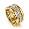 14K White & Yellow Gold Bujukan and Diamond Easy Stackable Ring - LR52905M45JJ-Gabriel & Co.-Renee Taylor Gallery